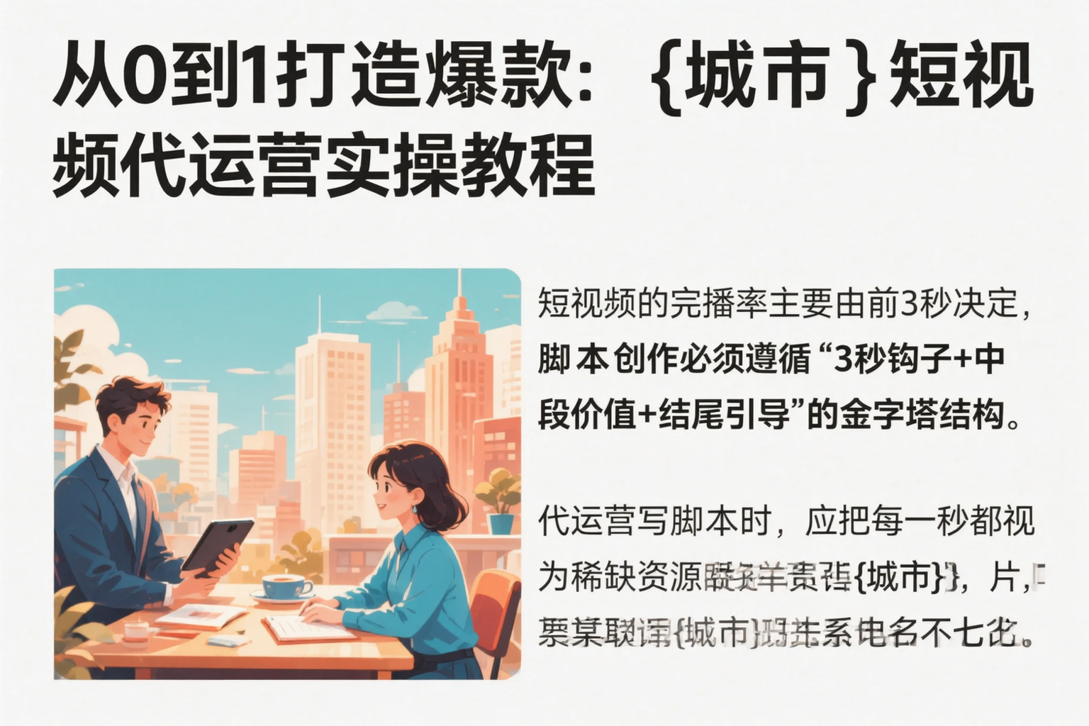 从0到1打造爆款：上海短视频代运营实操教程