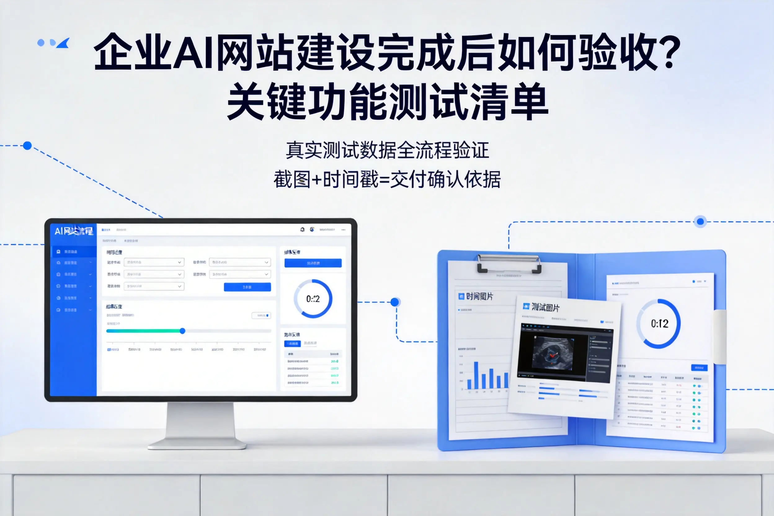 上海企业AI网站建设完成后如何验收？关键功能测试清单