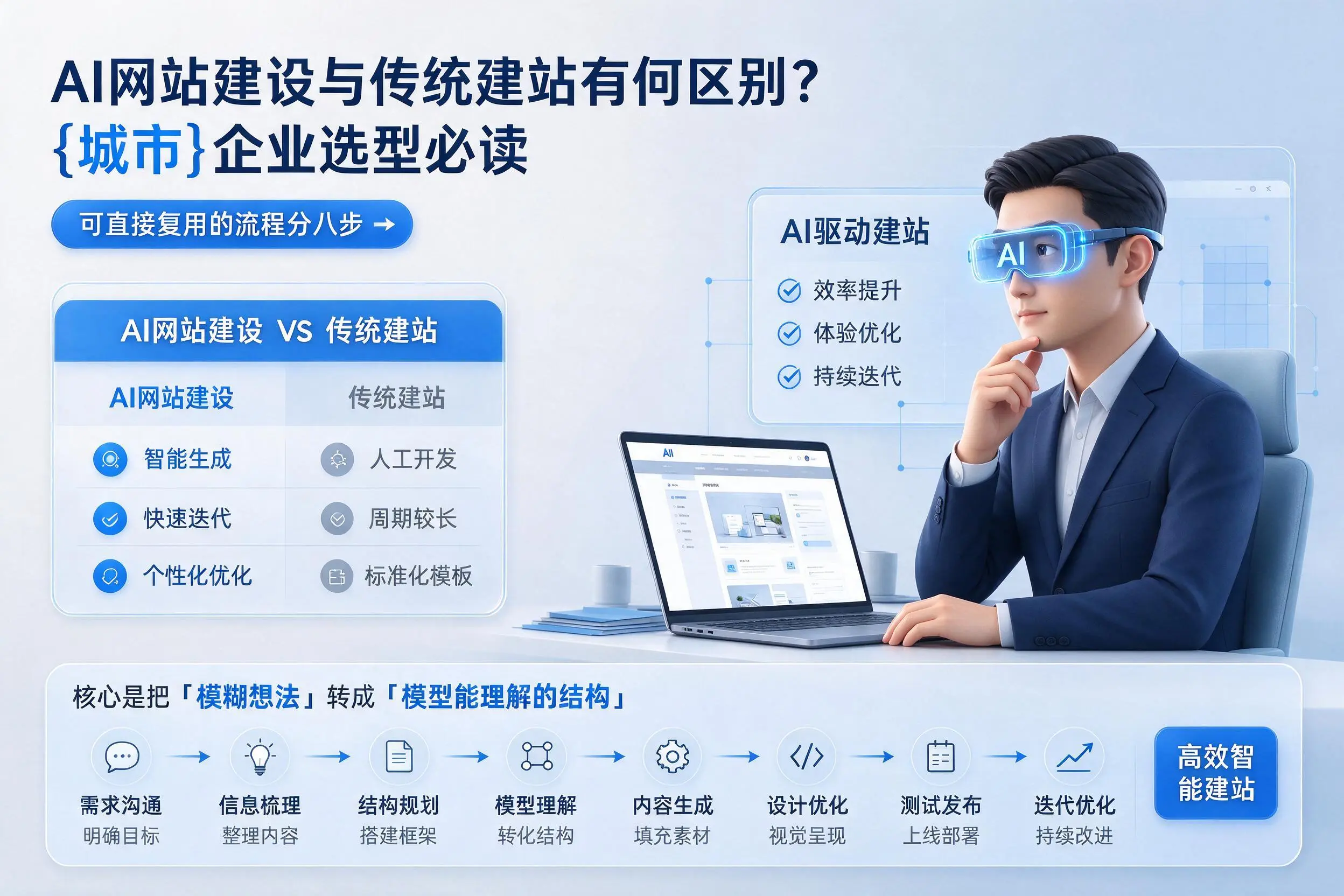 AI网站建设与传统建站有何区别?上海企业选型必读