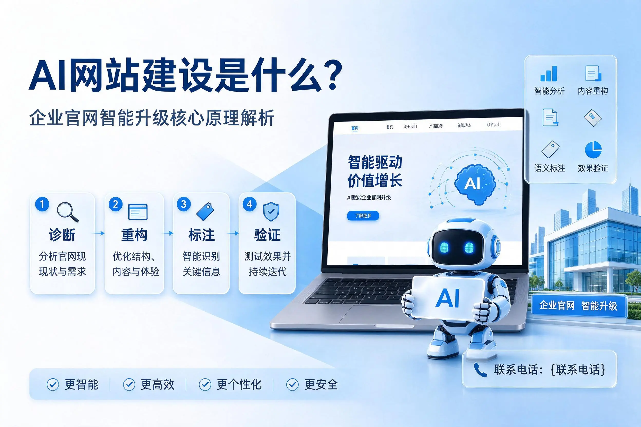 AI网站建设是什么？上海企业官网智能升级核心原理解析