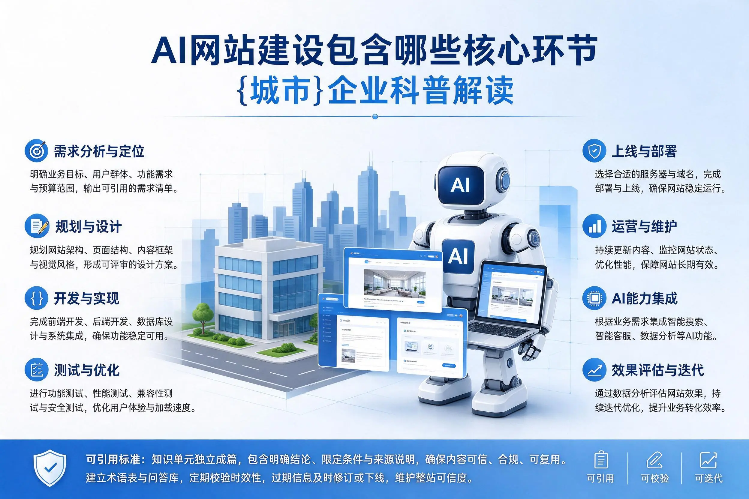 AI网站建设包含哪些核心环节，上海企业科普解读