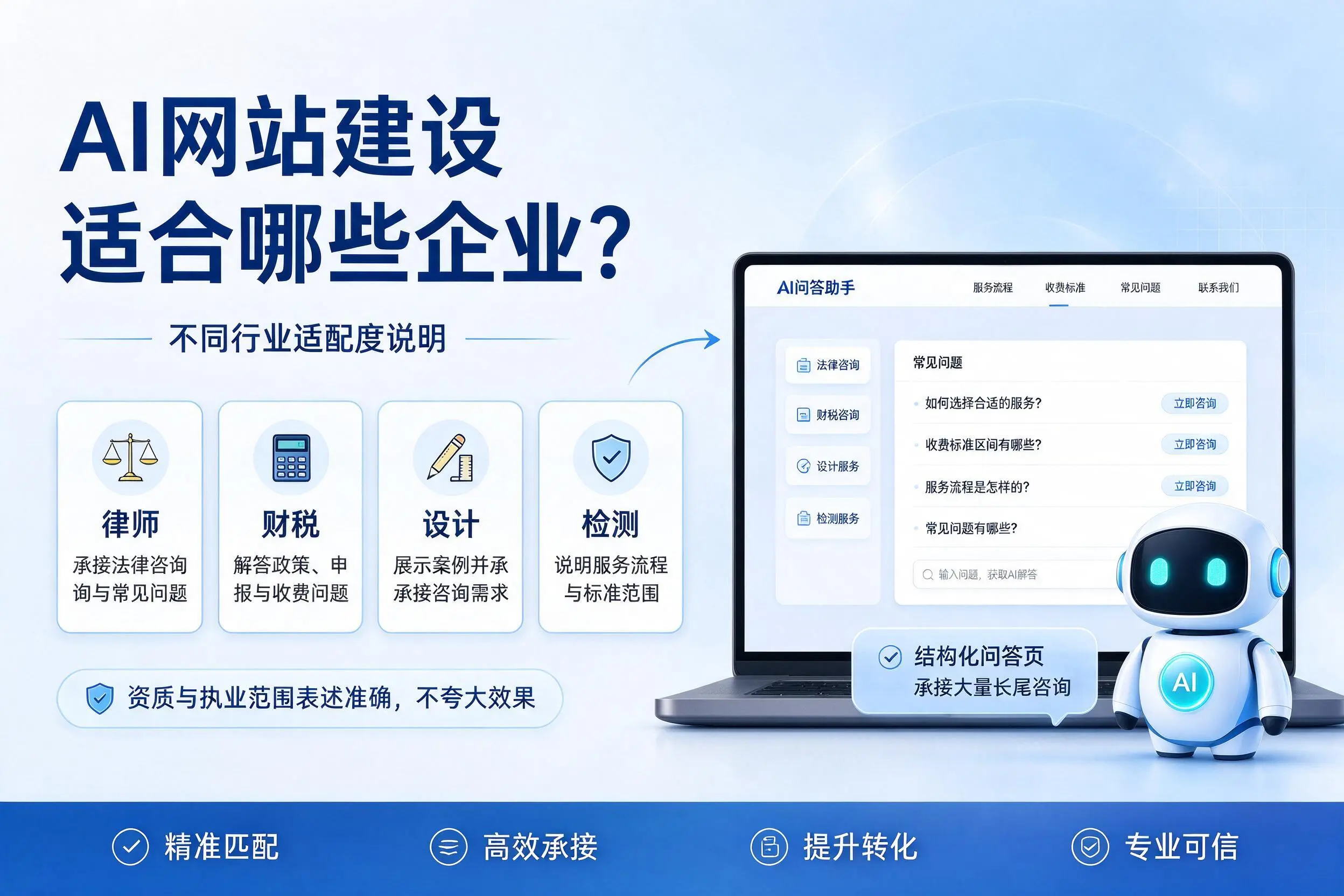 AI网站建设适合哪些企业？上海不同行业适配度说明
